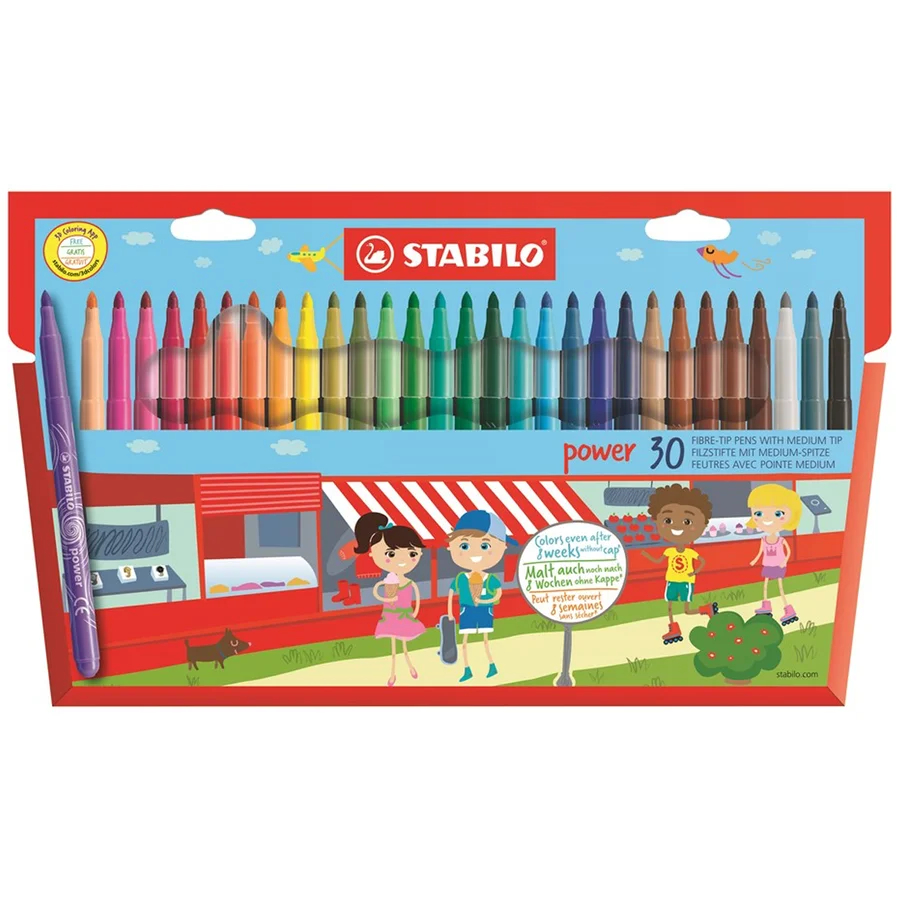 Stabilo Power tuscher, 30 stk