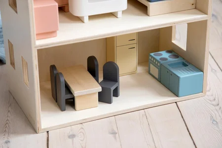 Sebra dukkehusmøbler, køkken