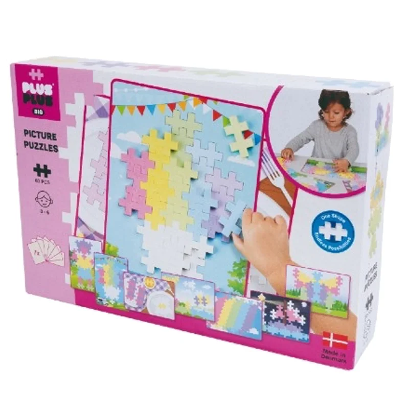 Plus Plus BIG pastel, 60 stk - puzzle