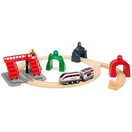 BRIO Smart Tech, togbane med action tunnel