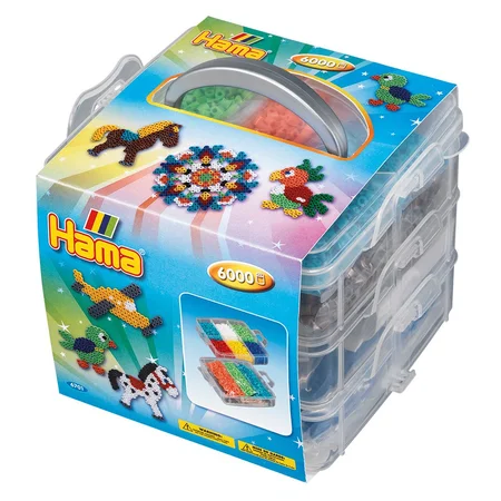 Hama opbevaringsboks inkl perler og plader, lille