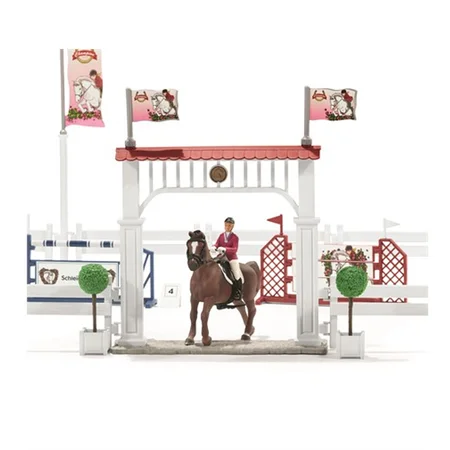 Schleich stor ridekonkurrence bane inkl heste