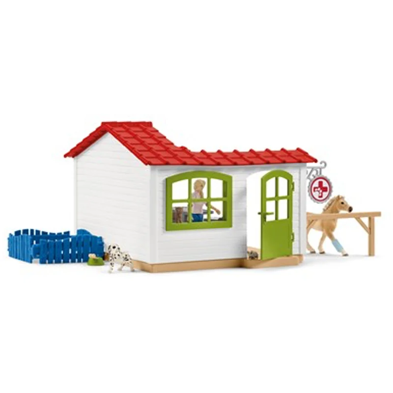 Schleich dyrlægeklinik inkl husdyr