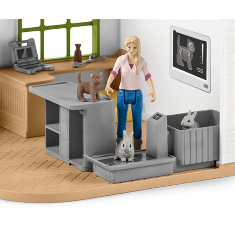 Schleich dyrlægeklinik inkl husdyr