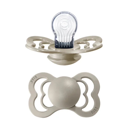 Bibs supreme silicone sut, str 2 - sand