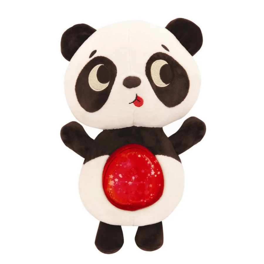 B Toys bamse med musik og lys, Twinkle Tummies - Panda