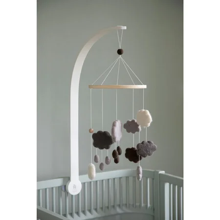 Sebra uroholder i træ, classic white