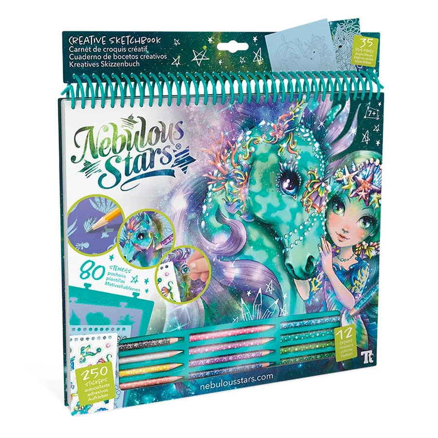 Nebulous Star Large creative sketchbook, grøn