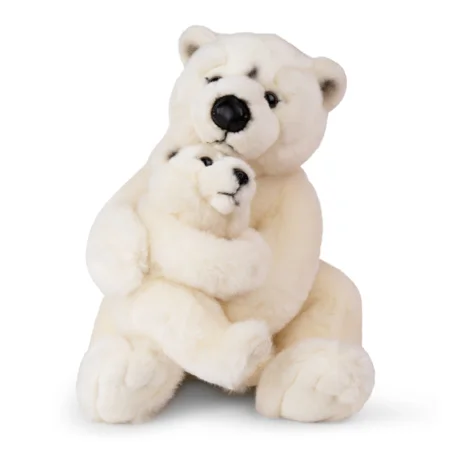 WWF isbjørn med unge, 28 cm