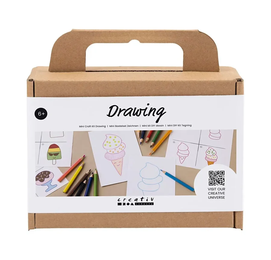 Mini DIY kit tegning, søde sager