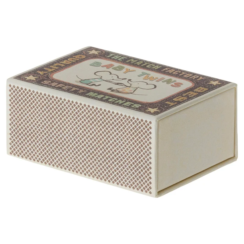 Maileg baby tvillingemus i æske