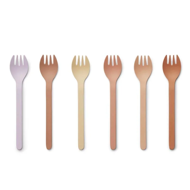 Liewood 6-pak gafler, light lavender mix