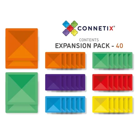 Connetix byggemagneter, Expansion Pack - 40 dele