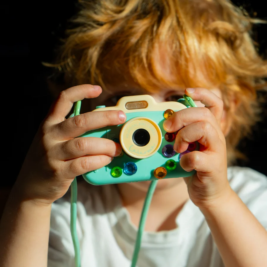 Lalarma Kamera, Gelb/Mint