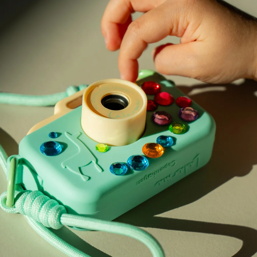 Lalarma Kamera, Gelb/Mint