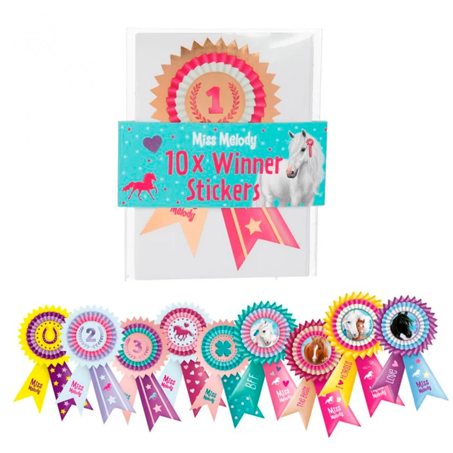Miss Melody 10 stk vinder klistermærker