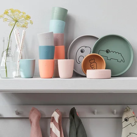 Done by Deer 3-pak mini kop, silikone - Pudder mix