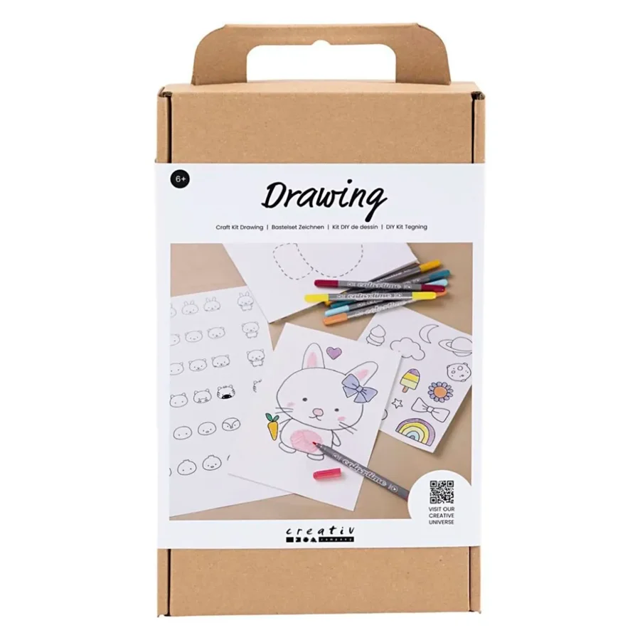 DIY kit tegning, blandede figurer