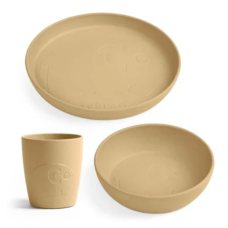 Sebra MUMS Spisesæt, wheat yellow