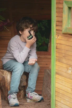 Walkie-Talkie-Set, grün-orange, Kidywolf 