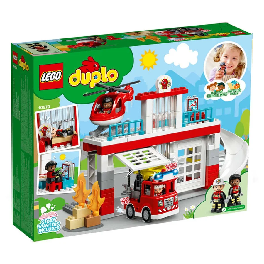 LEGO® DUPLO Brandstation og helikopter