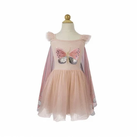 Great Pretenders Secret Butterfly Paillettenkleid mit Flügeln – Größe 5-6