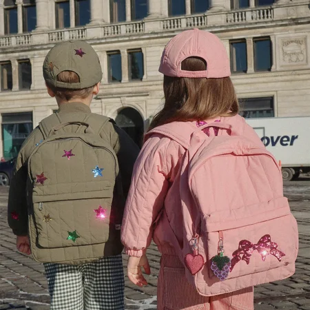 Konges Sløjd Juno Quilted Sequin Rucksack, Rosette