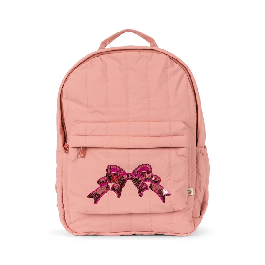 Konges Sløjd Juno Quilted Sequin Rucksack, Rosette