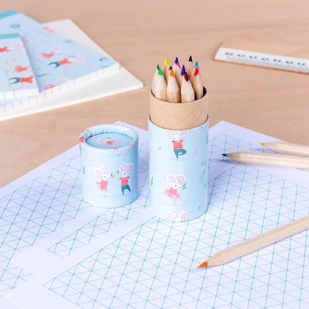 Tube med Farveblyanter, Mimi & Milo