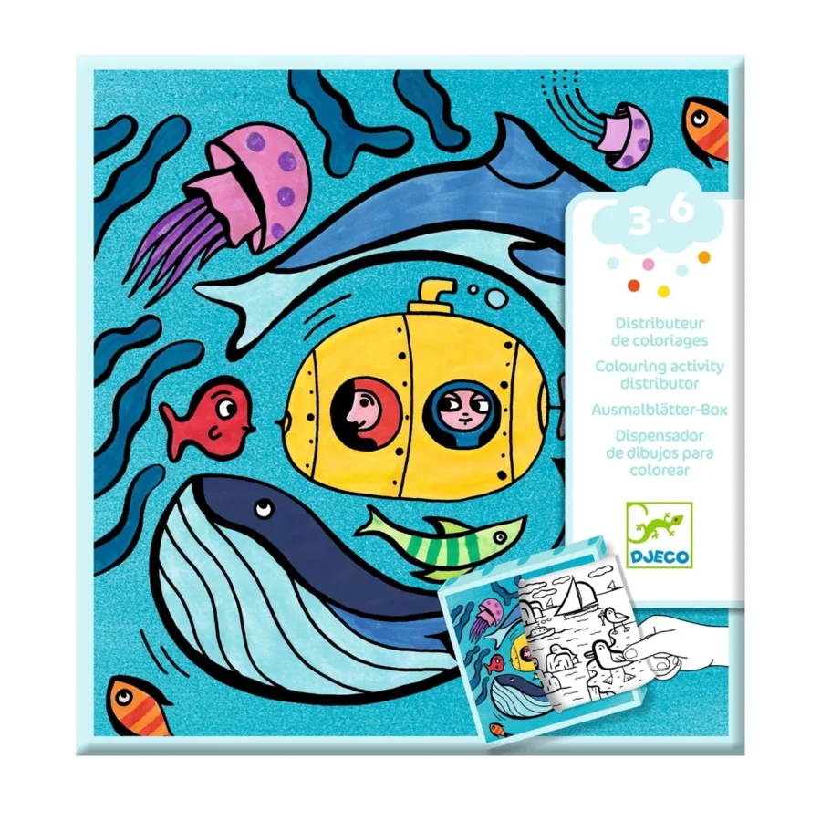 Djeco Farve Og Aktivitetsbog, Havet