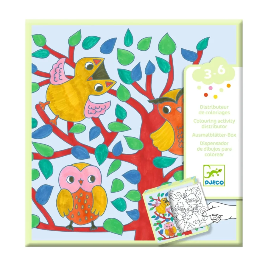 Djeco Farve Og Aktivitetsbog, Skoven