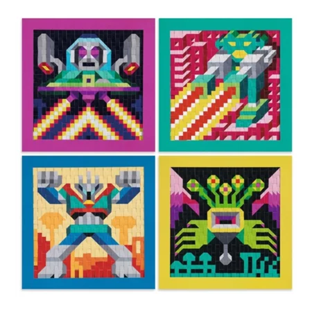 Djeco Krea Mosaik Sæt - Invaders