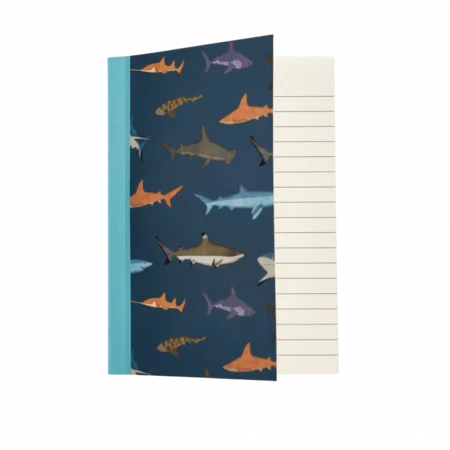 A6 Notesbog med Hajer