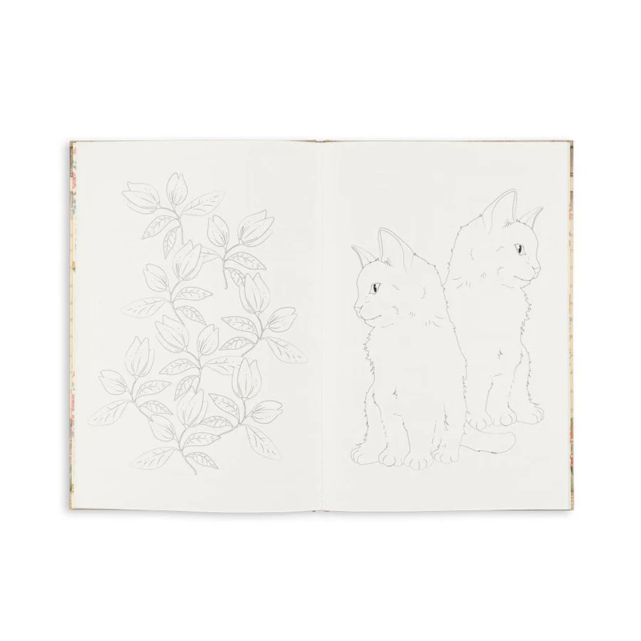 Konges Sløjd Malebog, House of flowers