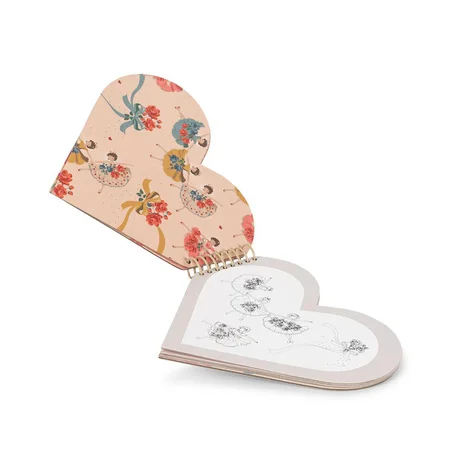 Konges Sløjd Magisk vandmalebog, heart