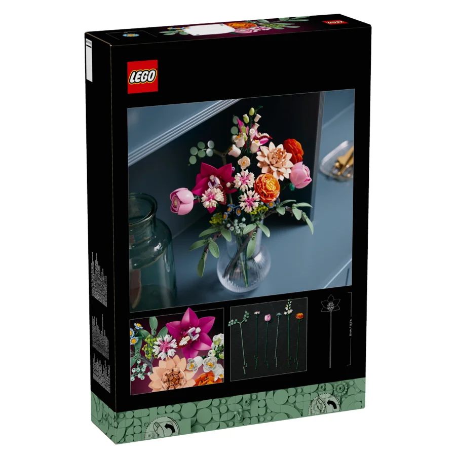 LEGO® Botanical, Smuk pink blomsterbuket