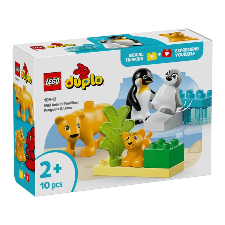 LEGO® DUPLO, Vilde dyrefamilier - pingviner og løver