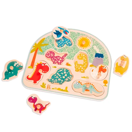 B Toys Knopf-Puzzlespiel "Dino"