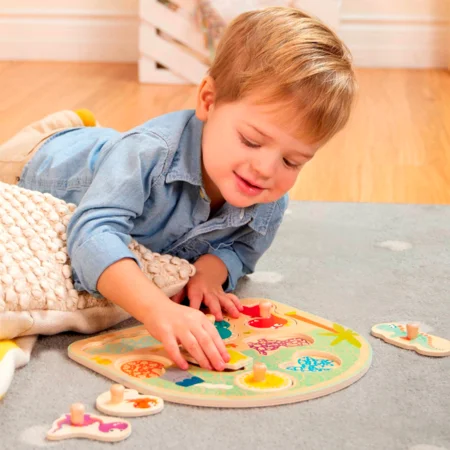 B Toys Knopf-Puzzlespiel "Dino"