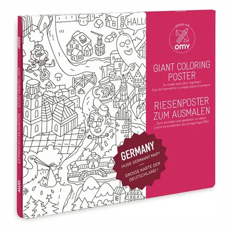 OMY Plakat til farvelægning 100x70, Tyskland