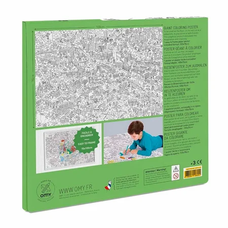 OMY Plakat til farvelægning 100x70, Berlin