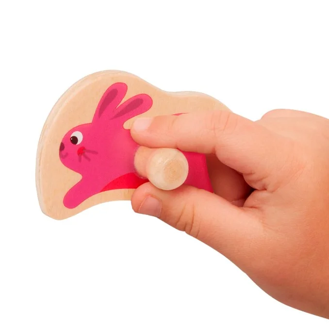 B Toys Knopf-Puzzlespiel "Bauernhof"