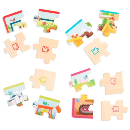 B Toys Holz-Puzzle "Baufahrzeuge"