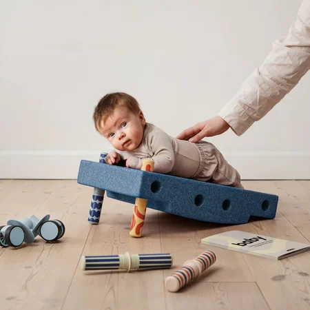 MODU Baby Aktivitets Sæt, 10 Dele - Deep Blue/Sky Blue