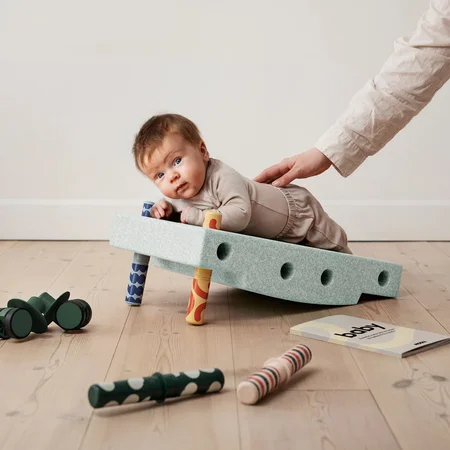 MODU Baby Aktivitets Sæt, 10 Dele - Ocean Mint/Forest Green