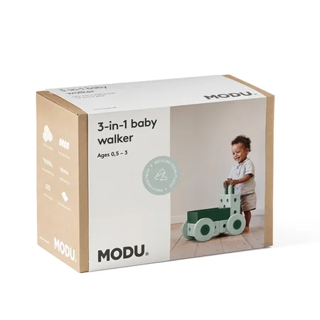 MODU 3-in-1 Gehwagen, 17 Teile - Ocean Mint/Forest Green