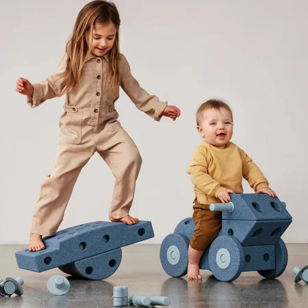 MODU Dreamer Sæt, 33 Dele - Deep Blue/Sky Blue