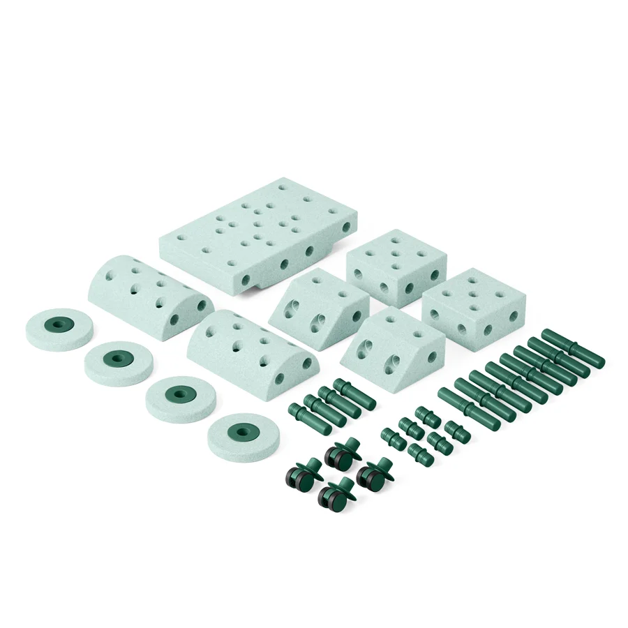 MODU Dreamer Sæt, 33 Dele - Ocean Mint/Forest Green