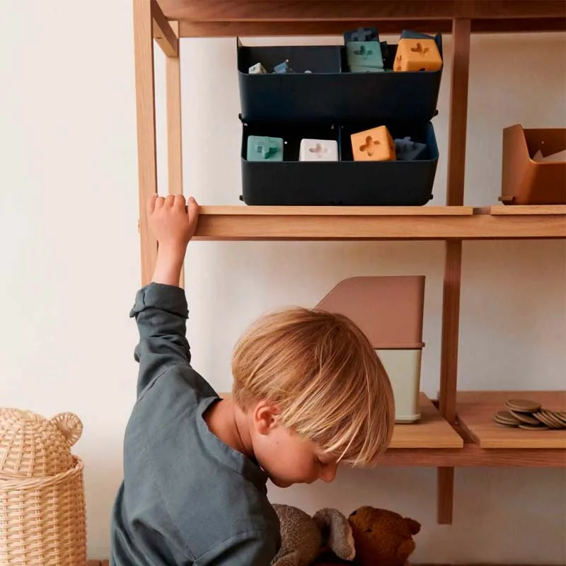 Liewood 2 opbevaringskasser, Garden Green