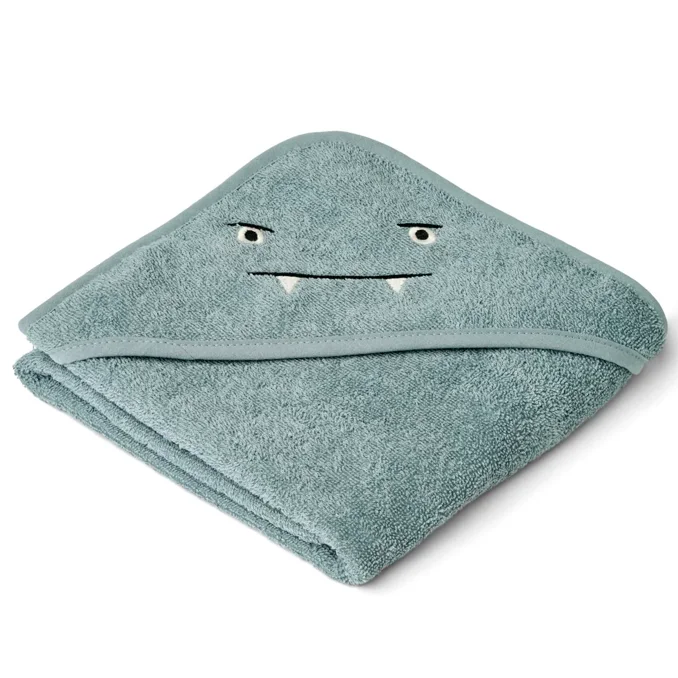 Liewood Augusta håndklæde m hætte, blue fog